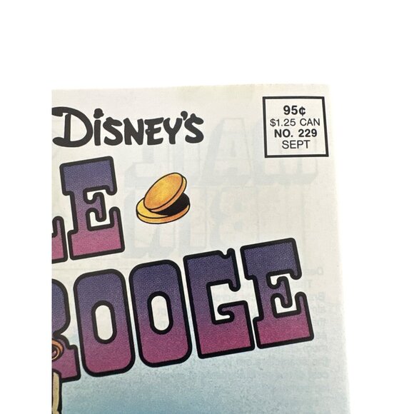 Walt Disneys Uncle Scrooge Comic # 229 Vintage September 1988 Bagged Boarded - Picture 2 of 5